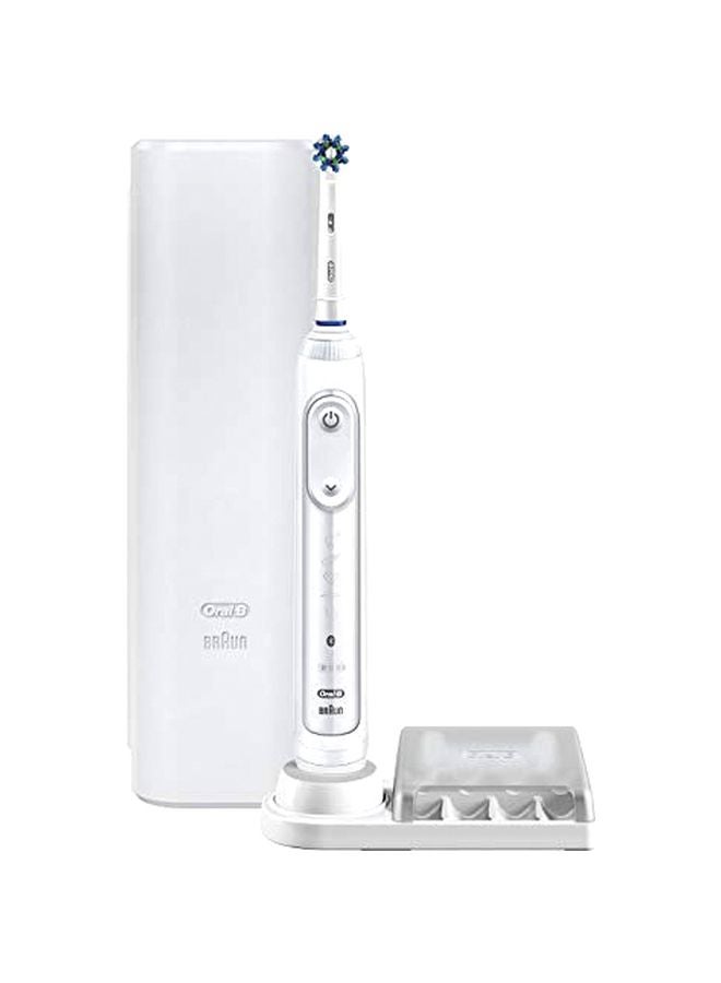 Oral-B - Pro 6000 Smart Series Rechargeable Electric Toothbrush White/Silver - Image 1