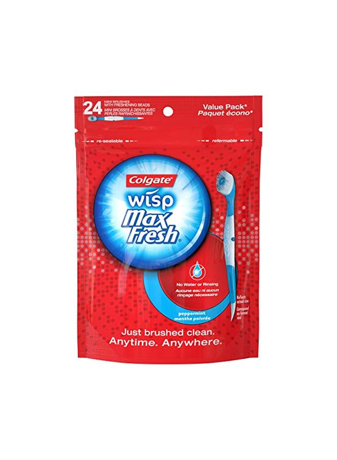 Colgate - Max Fresh Wisp Disposable Mini Toothbrush Multicolour - Image 1
