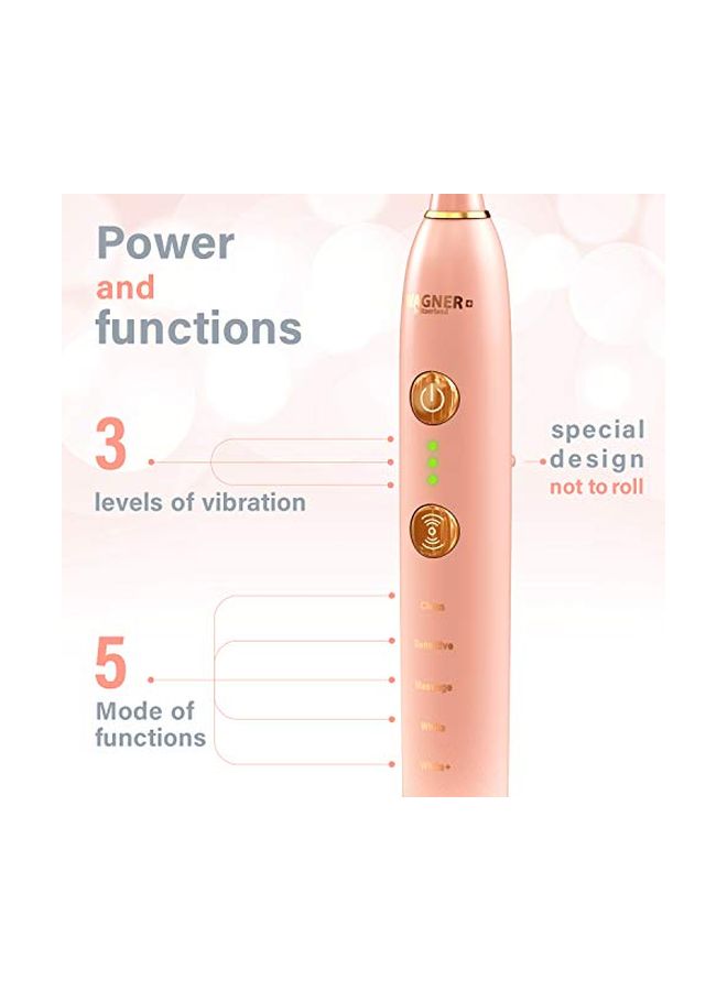 Whiten Plus Edition Pressure Sensor Super Sonic Toothbrush Pink - Image 2