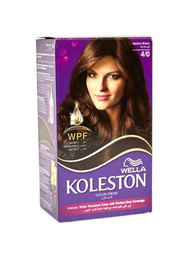 ويلا كريم صبغة شعر كوليستون الدائمة 4/0 بني وسط 50ملليلتر
