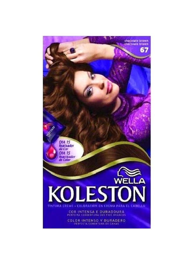 WELLA Koleston Permanent Hair Colour Cream 6/7 Chocolate Brown 50ml