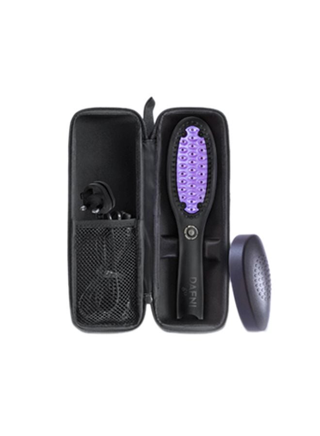 دافني فرشاة تمليس الشعر الكهربائية أسود/بنفسجي