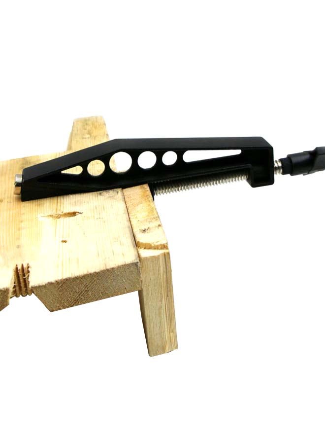 Pocket Hole Clamps Drilling Jig Joint Fixed Clamp For Woodworking Black/Silver  - Image 3