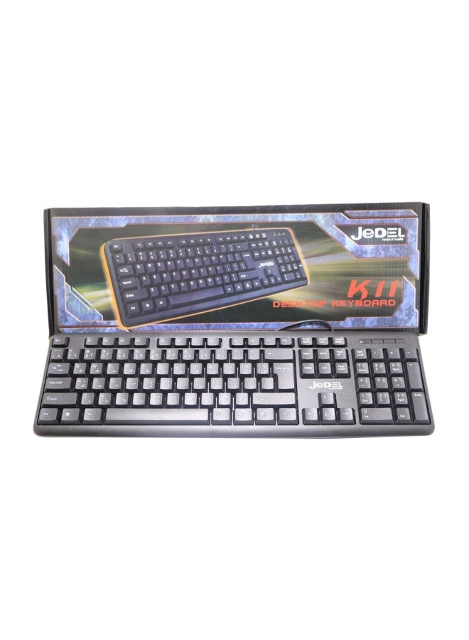 JeDEL K11 Desktop Keyboard Black