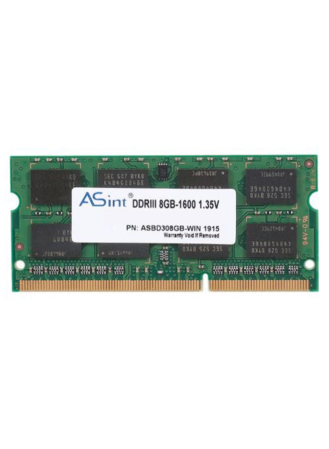 ASint - 8GB DDR3 Laptop RAM Stick Multicolour - Image 1