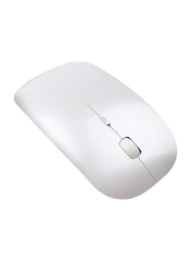 Wireless Optical Mouse With USB Receiver White
