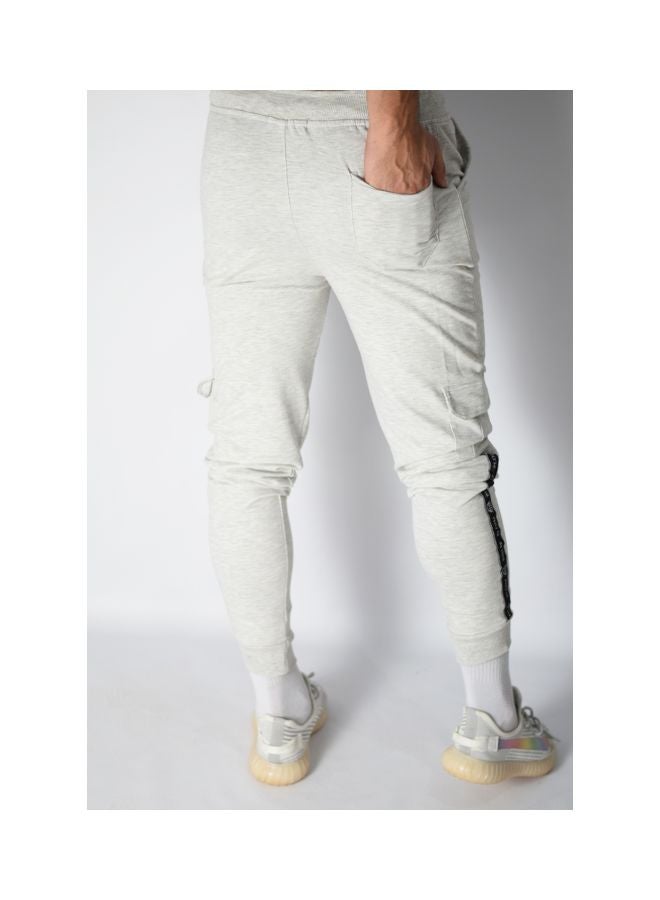 Caesar Cotton Casual Sweatpant Light Grey  - Image 2