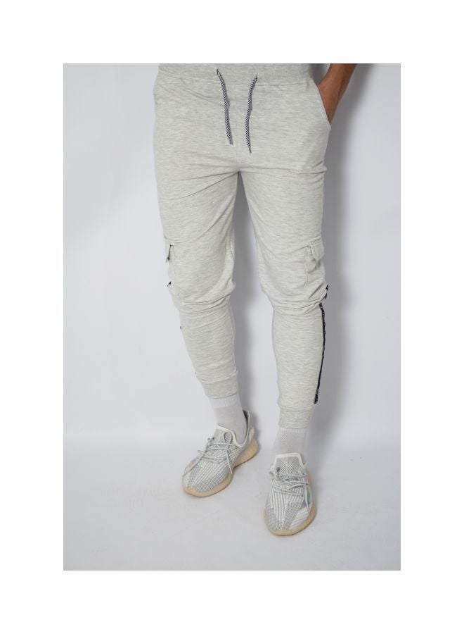 Caesar Cotton Casual Sweatpant Light Grey  - Image 3