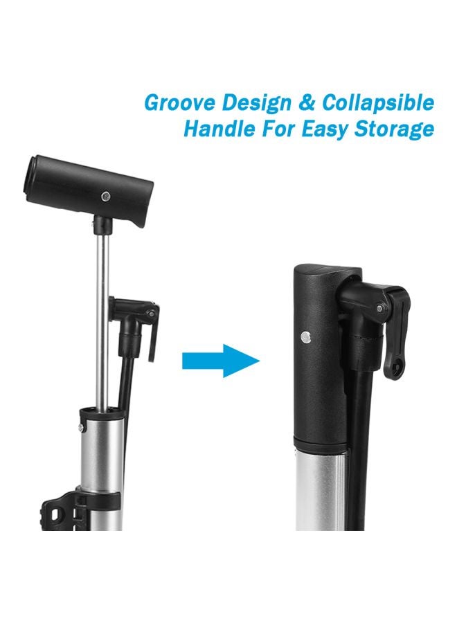 Honor - Bike Pump With Collapsible Handle Foot Pad For Presta And Schrader Valve - Image 1