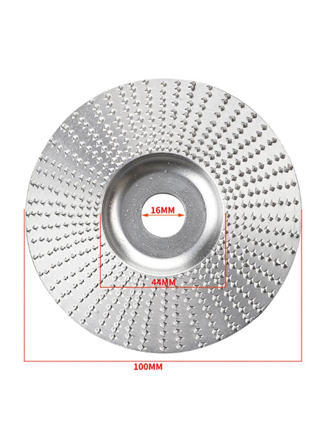Wood Grinding Wheel Rotary Disc Silver 16x5x10cm - Image 2