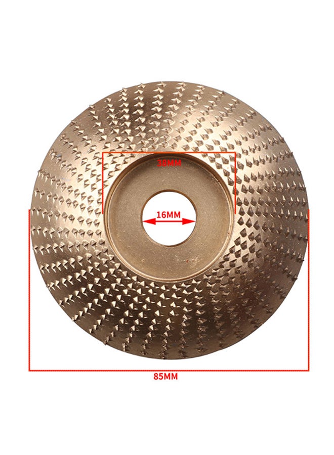 Wood Grinding Wheel Rotary Disc Bronze 16x5x10cm  - Image 2