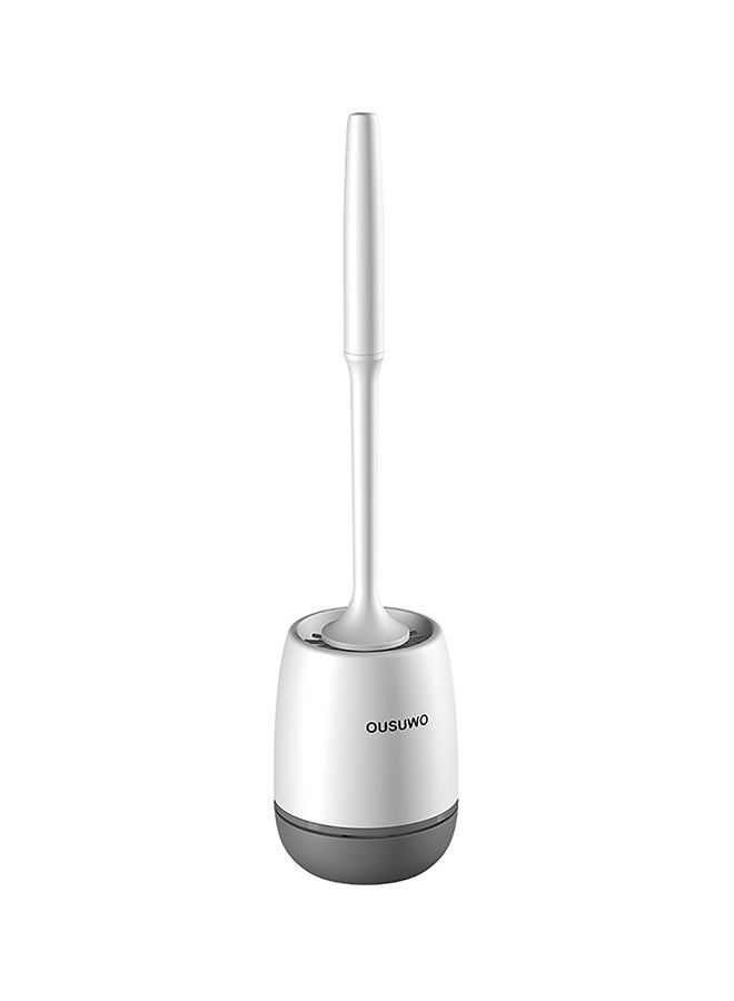 Long Handle Soft Hair Toilet Brush Grey 1x1x1cm - Image 1