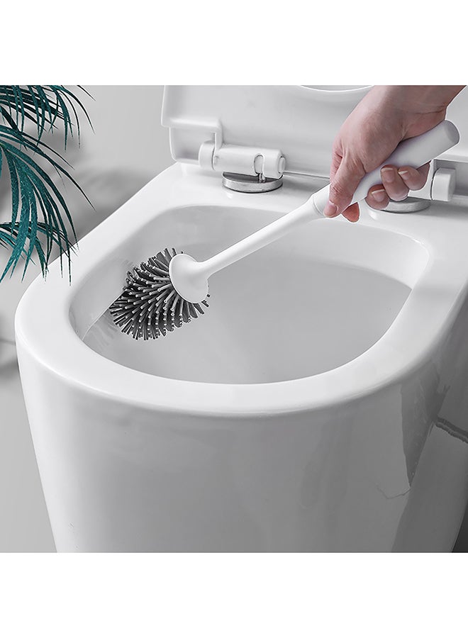 Long Handle Soft Hair Toilet Brush Grey 1x1x1cm - Image 5