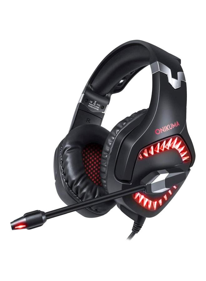 onikuma - K1 Wired Over-Ear Gaming Headset With MicrophoneFor PS4/PS5/XOne/XSeries/NSwitch/PC - Image 1