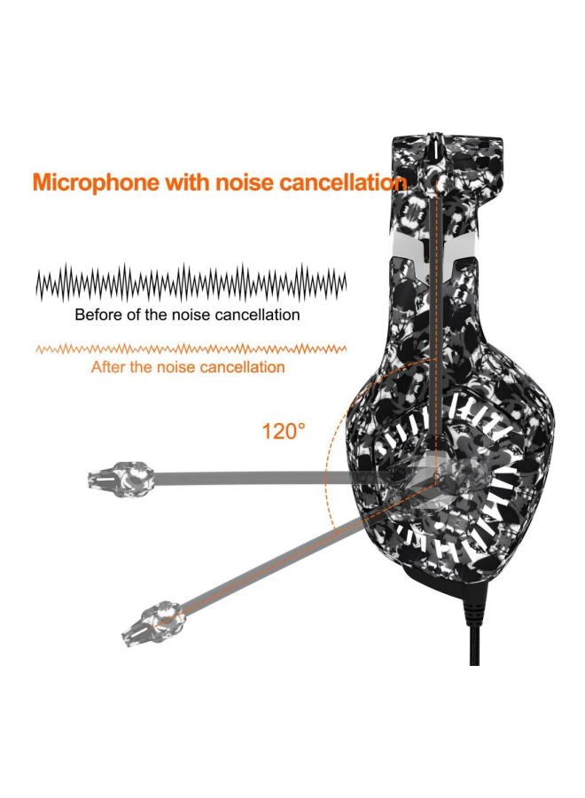 onikuma K1B Pro Wired Over-Ear Gaming Headset With Microphone For PS4/PS5/XOne/XSeries/NSwitch/PC - Image 3