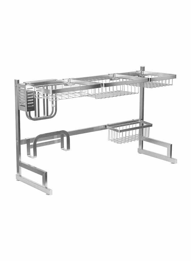 Dish Drying Rack Over Sink Silver - Image 1