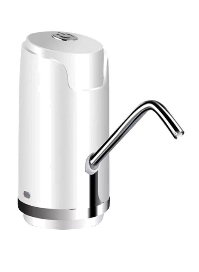 Rechargable Electric Gallon Drinking Bottle With Button Switch Silver 16cm - Image 1