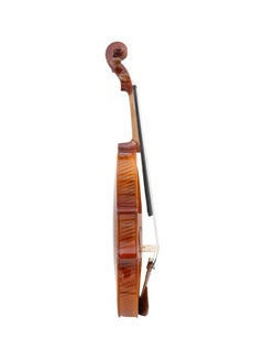 ikayaa 4/4 Natural Acoustic Solid Wood Spruce Flame Maple Veneer Violin  - Image 3