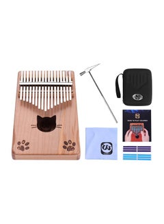 Walter.t Portable 17-key Kalimba Thumb Piano Mbira With Carry Bag Tuning Hammer Cleaning Cloth And Stickers  - Image 1