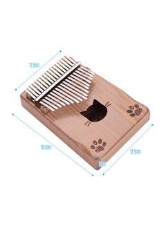 Walter.t Portable 17-key Kalimba Thumb Piano Mbira With Carry Bag Tuning Hammer Cleaning Cloth And Stickers  - Image 3
