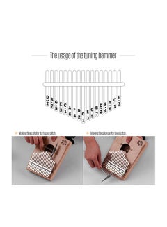 Walter.t Portable 17-key Kalimba Thumb Piano Mbira With Carry Bag Tuning Hammer Cleaning Cloth And Stickers  - Image 5