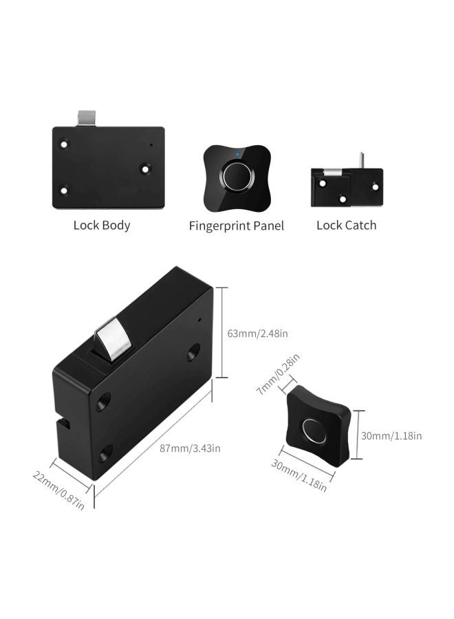 Generic - Smart Fingerprint Lock Black 15x4x10.2cm - Image 1