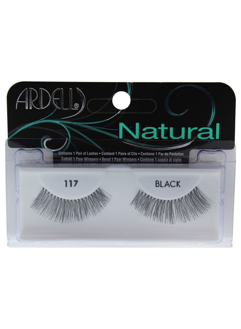 أرديل زوج من الرموش الصناعية بمظهر طبيعي وعصري 117 أسود - Image 1