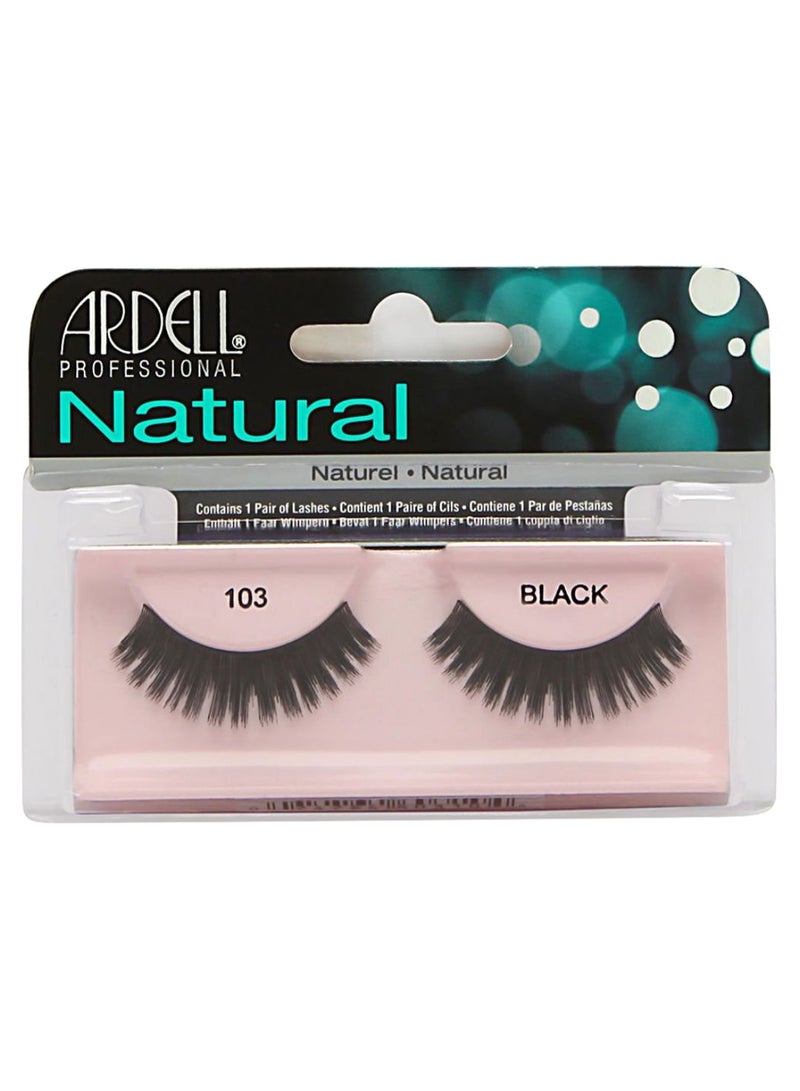 ARDELL Pair Of Fashion Natural Eyelashes 103 Black - Image 1
