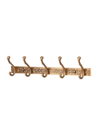 Wall Mounted Coat Rack With 5 Hooks Bronze 52.5x9x13centimeter - v1576652842/N32726696A_1