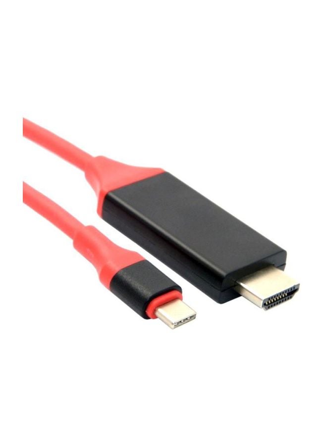 MARGOUN Type C To HDMI TV Cable Red/Black - Image 4