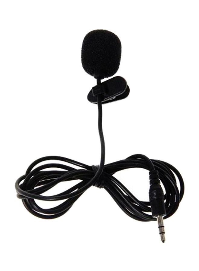 Generic Portable Tie Microphone Mic With Clip 2724655130315 Black  - Image 1