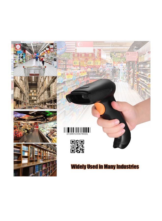Aibecy 1D/2D/QR Embedded Handheld Barcode Scanner Black/Orange - Image 4