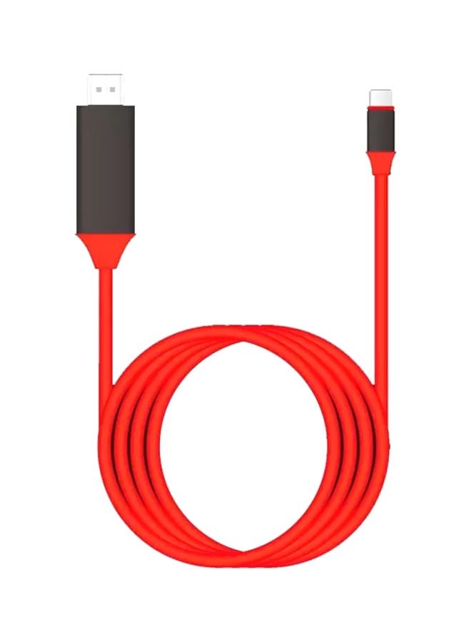 MARGOUN Type C To HDMI TV Cable Red/Black - Image 1
