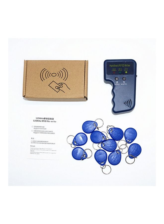 Generic 11-Piece Handheld RFID Writer Set Blue  - Image 3