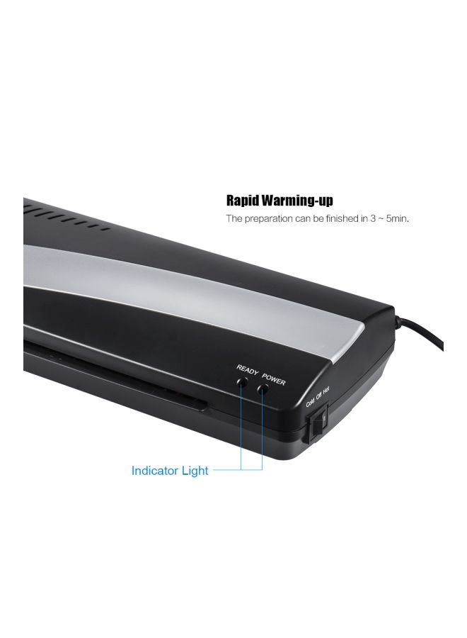 آلة تغليف الورق مقاس A4 مزودةٌ ببكرتين . أسود - Image 5