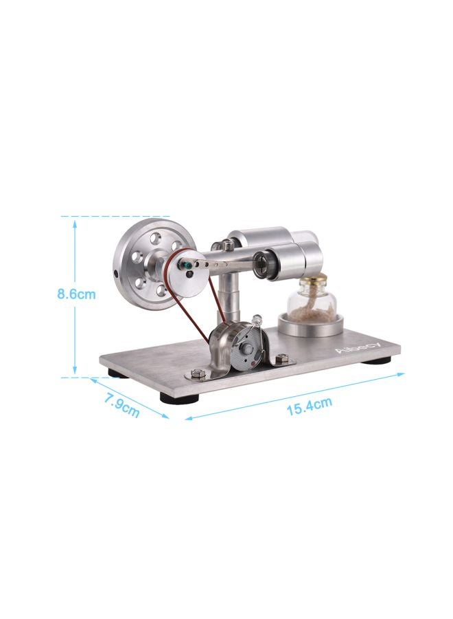 أيبيسي نموذج مُحرك ستيرلينغ بالهواء الساخن لتوليد الكهرباء فضي - Image 5