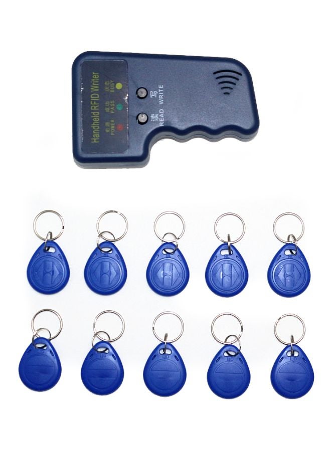 Generic 11-Piece Handheld RFID Writer Set Blue  - Image 1