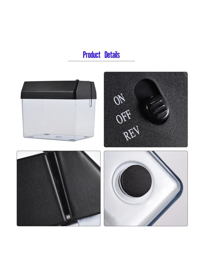 Generic Portable Cutting Machine Tool With Letter Opener Wastebasket Clear/Black  - Image 4