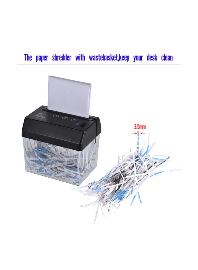 Generic Portable Cutting Machine Tool With Letter Opener Wastebasket Clear/Black  - Image 2