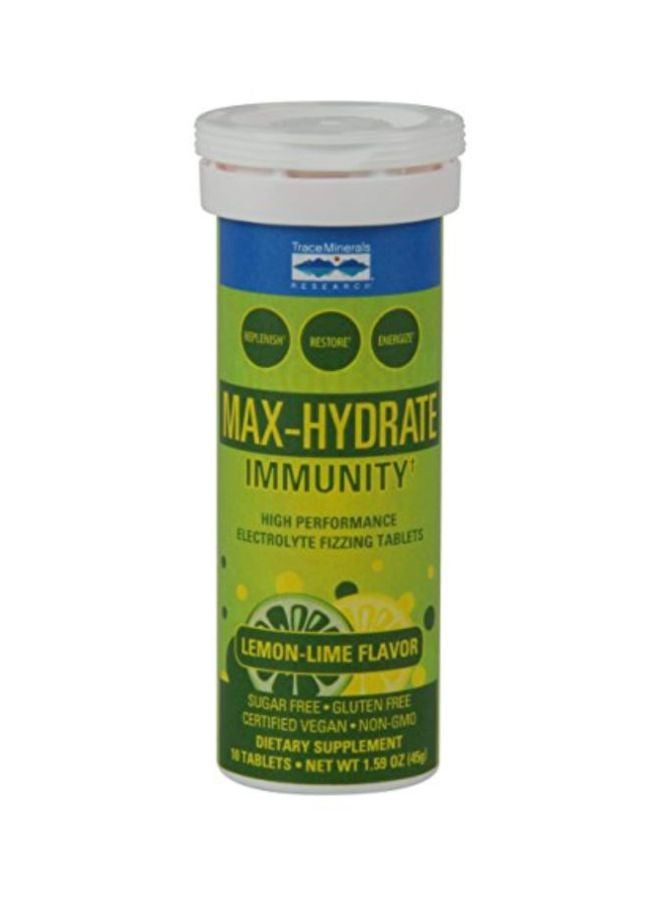 Trace Minerals Research Pack Of 8 Max-Hydrate Immunity Effervescent - 10 Tablets  - Image 2
