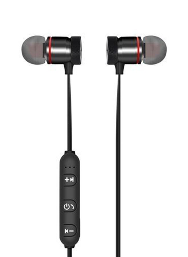 Metal Magnetic Bluetooth Sports Earbuds Black - Image 2