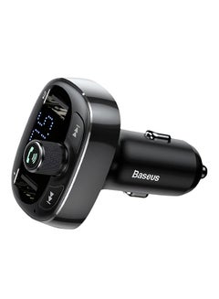 Baseus S-09 T Cat Head BT Dual USB Car Phone Charger Black  - Image 1