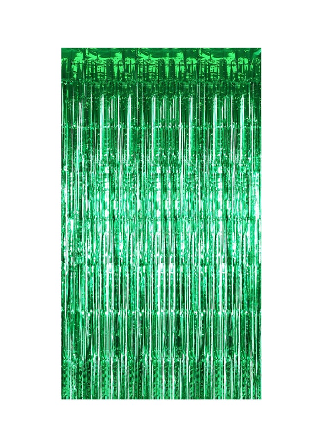 يو وونت مي طقم ستائر معدنية بشراشيب من القصدير مكون من قطعتين 3.3 x 9.8قدم