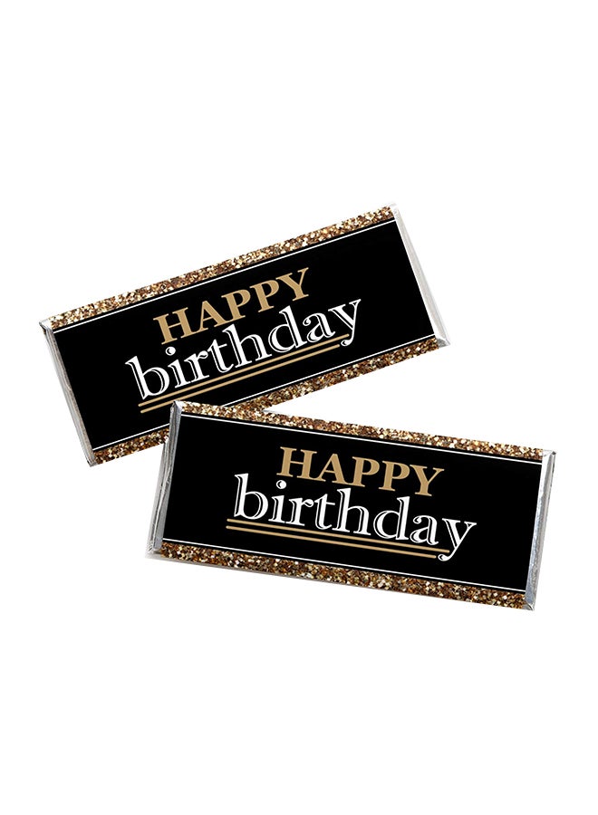 Big Dot of Happiness Set Of 24 Happy Birthday Candy Wrappers  - Image 1