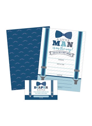 Pack Of 20 Little Man Baby Shower Invitation - v1576676476/N32892477A_1