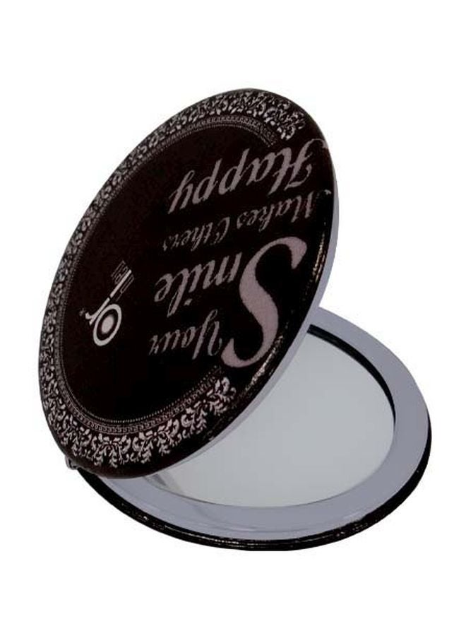 Round Pocket Mirror Black