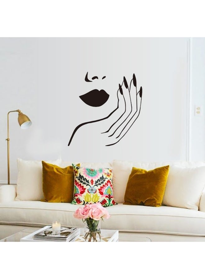 Beauenty Creative Beauty Pattern Wall Sticker Black 58 x 59cm - Image 3