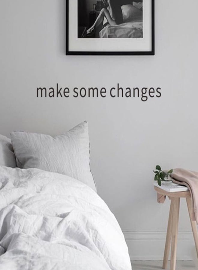 Beauenty Simple English Letters Printed Wall Sticker Black 55 x 5.5cm - Image 3