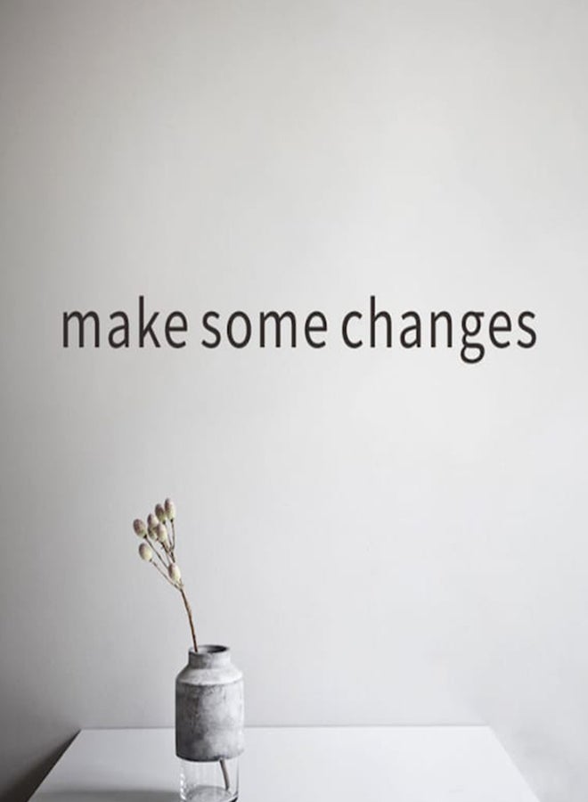 Beauenty Simple English Letters Printed Wall Sticker Black 55 x 5.5cm - Image 2