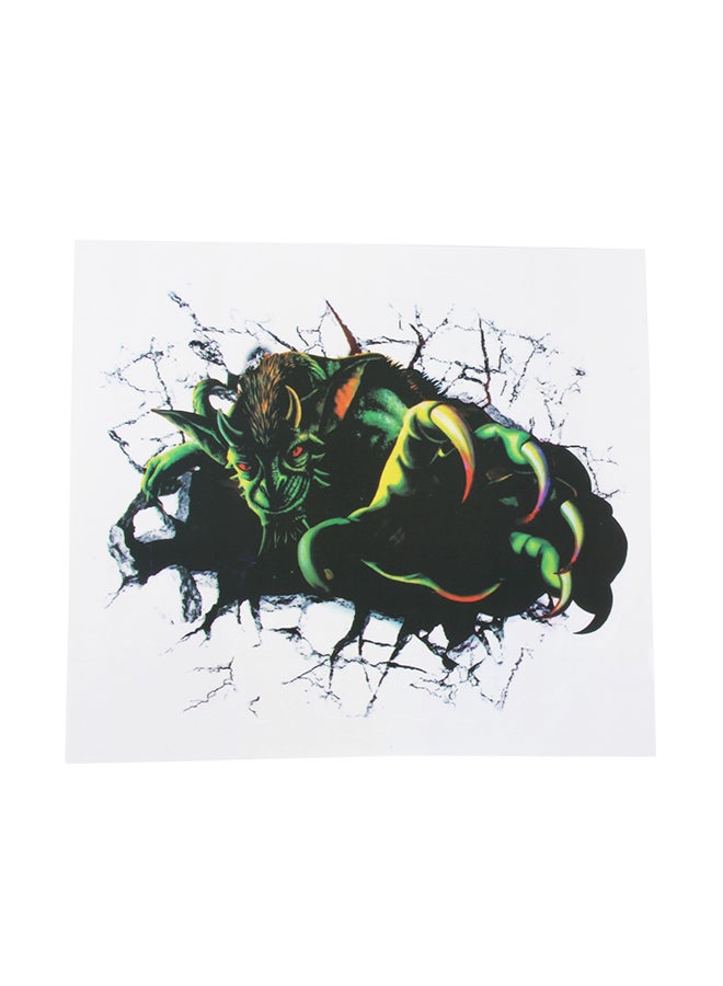 Exaggerated Effection Cartoon Monsters Style 3D Characteristic Digital Simulation Car Paper Sticker - Image 1